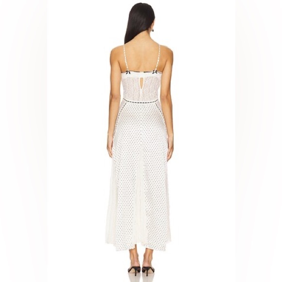 NWT Revolve x Free People Playing Cupid Maxi Dress in Ivory Combo Size Medium - Picture 7 of 10